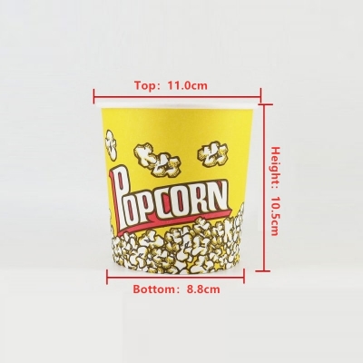 Cardboard Popcorn Cup Snack Fast Food Packaging Box